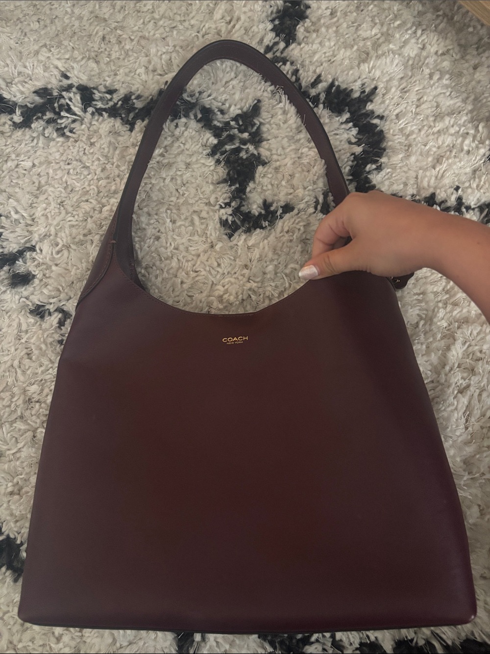 NWOT Coach Brooklyn 34 in merlot color - Picture 2 of 8